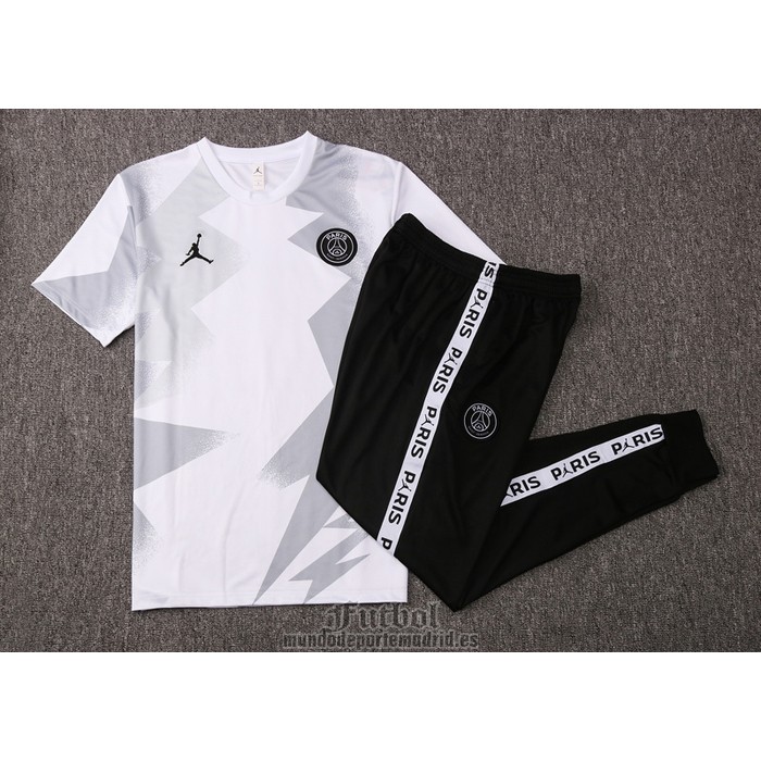 Chandal del Paris Saint-Germain Jordan Manga Corta 2020-2021 Blanco